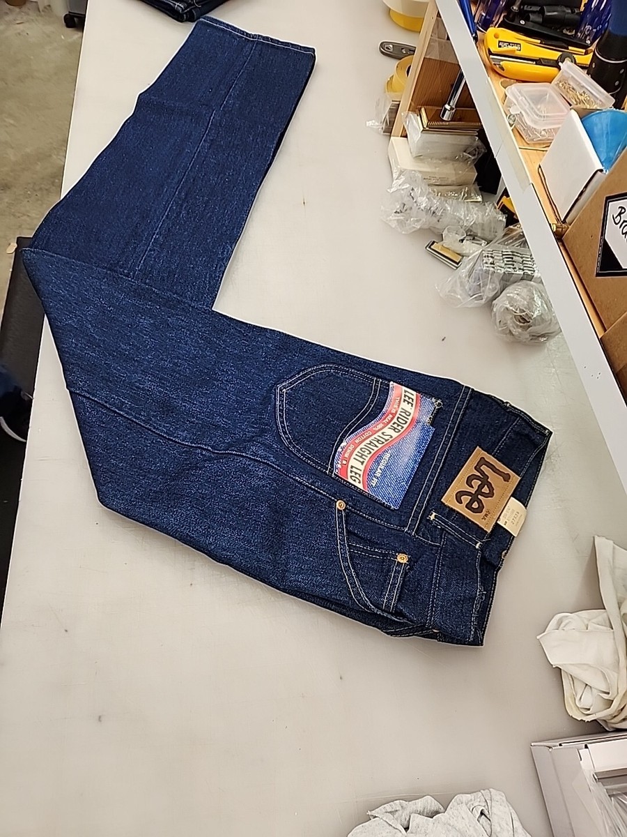 Vintage 70's Lee Rider Denim Jeans Straight Leg Men's 27x36 Vintage 70's Lee Rider Denim Jeans Straight Leg Men's 27x36