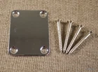 Universa Guitar Neck Plate For Fender Telecaster Stratocaster w/Screws- CHROME (