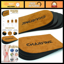 Adjustable Heel Lift Inserts for Shoes - 4 Layer Comfort, Medium Size 1 Pair 
