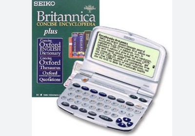 Seiko ER8000 Britannica Encyclopaedia Dictionary Crossword Solver Box & Manual 