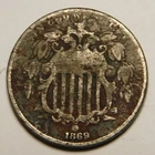 1869-P Shield Nickel — photo from another recent sale