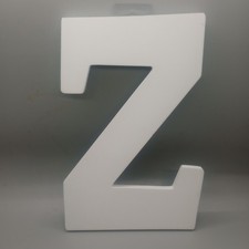 Hobby Lobby Large Letter Z White Phase 2 MDF Primed Baby Wall Advertisement