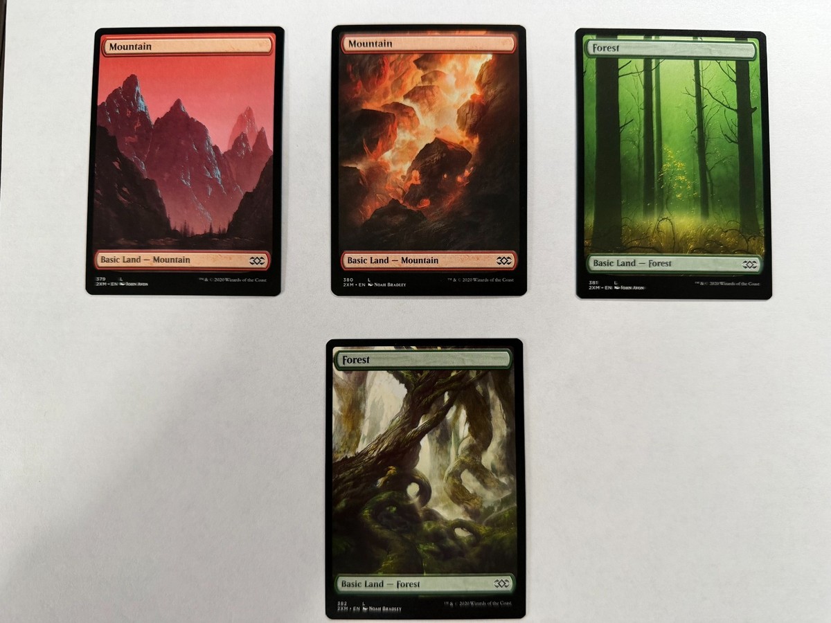 Full Art Double Masters Basic Lands MTG Set of 10 | eBay