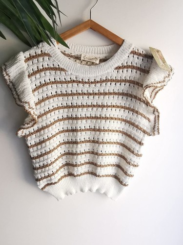 Haut Noir Dentelle Créateur Ellen Tracy - Taille M, Neuf Avec étiquettes - Col V, Manches 3/4