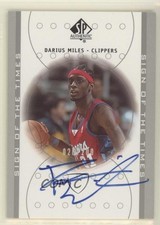 2000-01 SP Authentic Sign of the Times Platinum /200 Darius Miles Rookie Auto RC