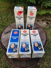 Vintage Lot 5 New Old Stock GE CAR 150W 120V Projection Lamp Bulbs With Boxes