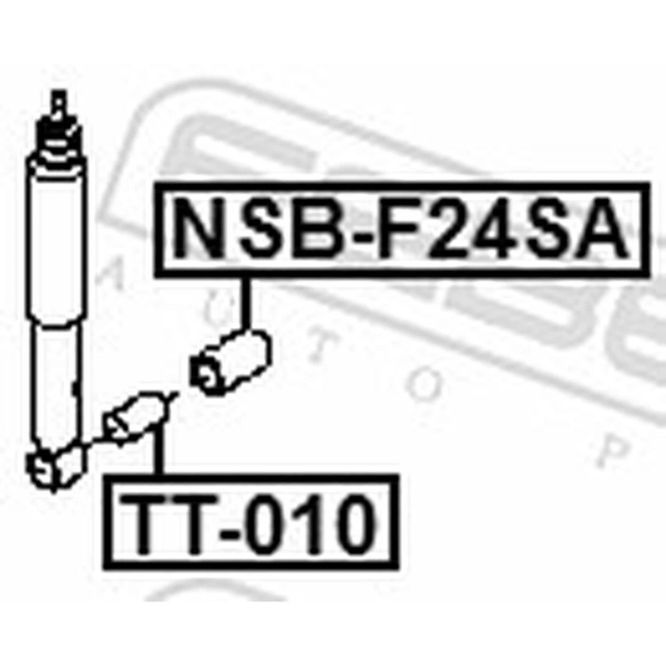 DISTANZROHR STOSSDÄMPFER 56100MB20A FITS FEBEST NSB-F24SA - Bild 2 von 2