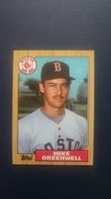 1987 Topps - Mike Greenwell #259 (RC) Boston Red Sox Rookie Card. rookie card picture
