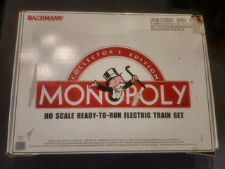 Bachmann Monopoly HO Set #01201 Complete in Orig Box Excellent Condition