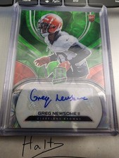 2021 Panini Spectra #255 - GREG NEWSOME II - RC AUTO GREEN SCOPE 34/35 BROWNS
