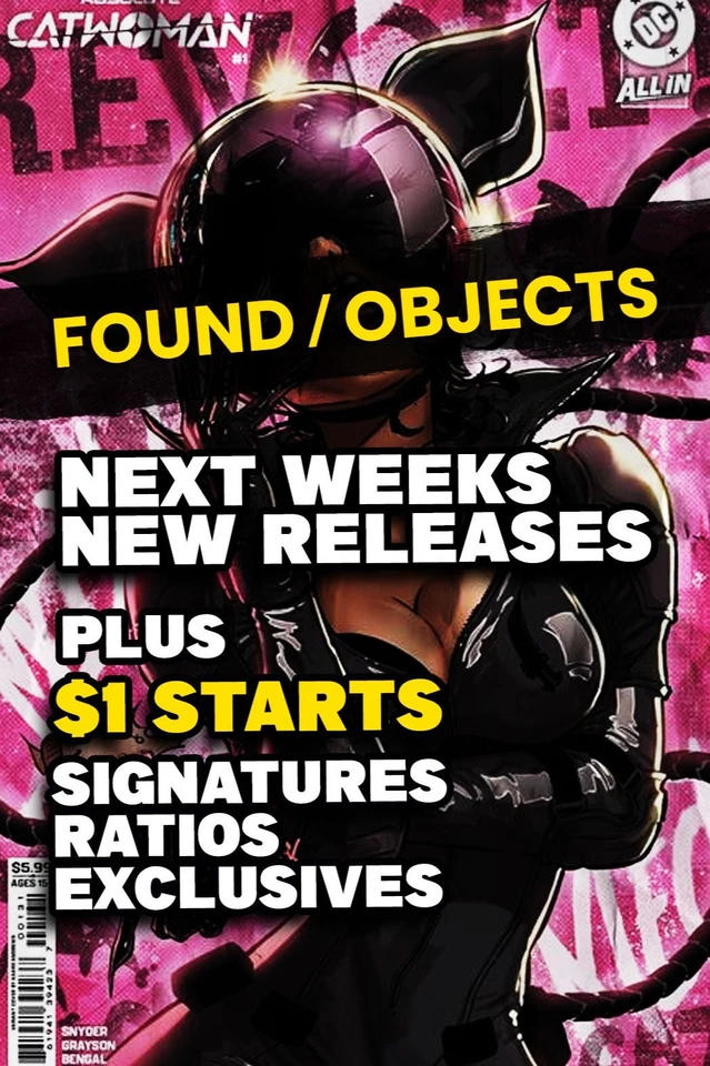 ABSOLUTE CATWOMAN #1 + NEW RELEASES AND $1 STARTS ON SIGNATURES + RATIOS