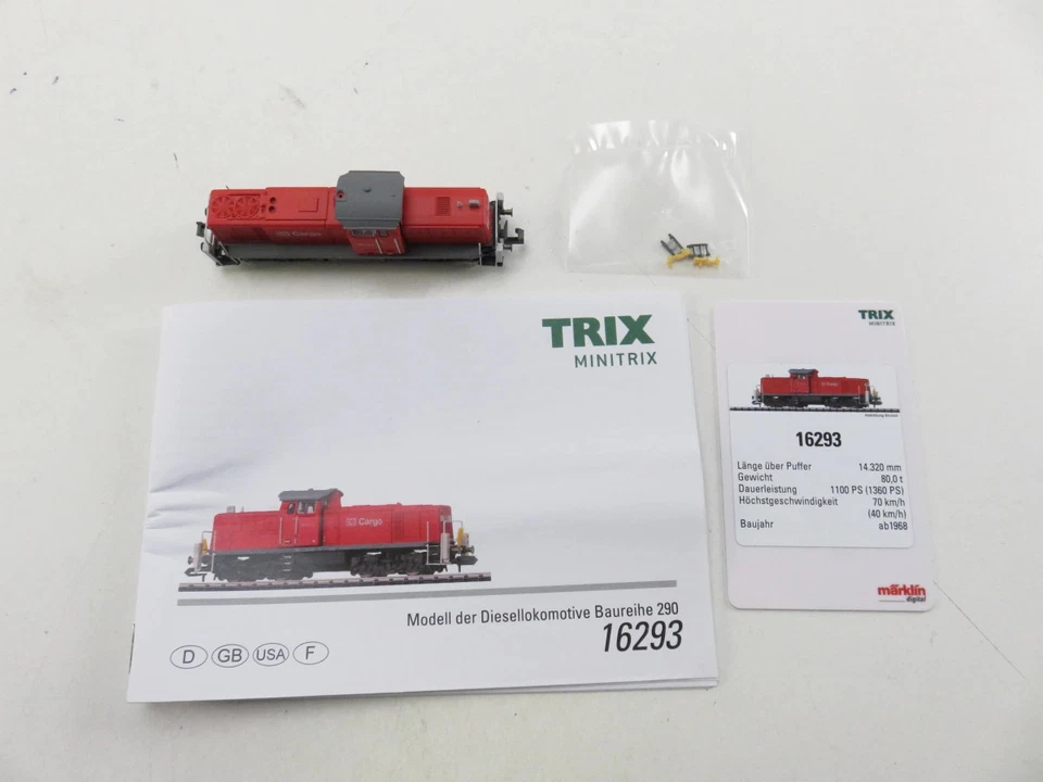(RBT066) Minitrix 16293 Diesellok BR 290 der DB Cargo, digital, Sound, MHI DC... - Bild 2 von 4