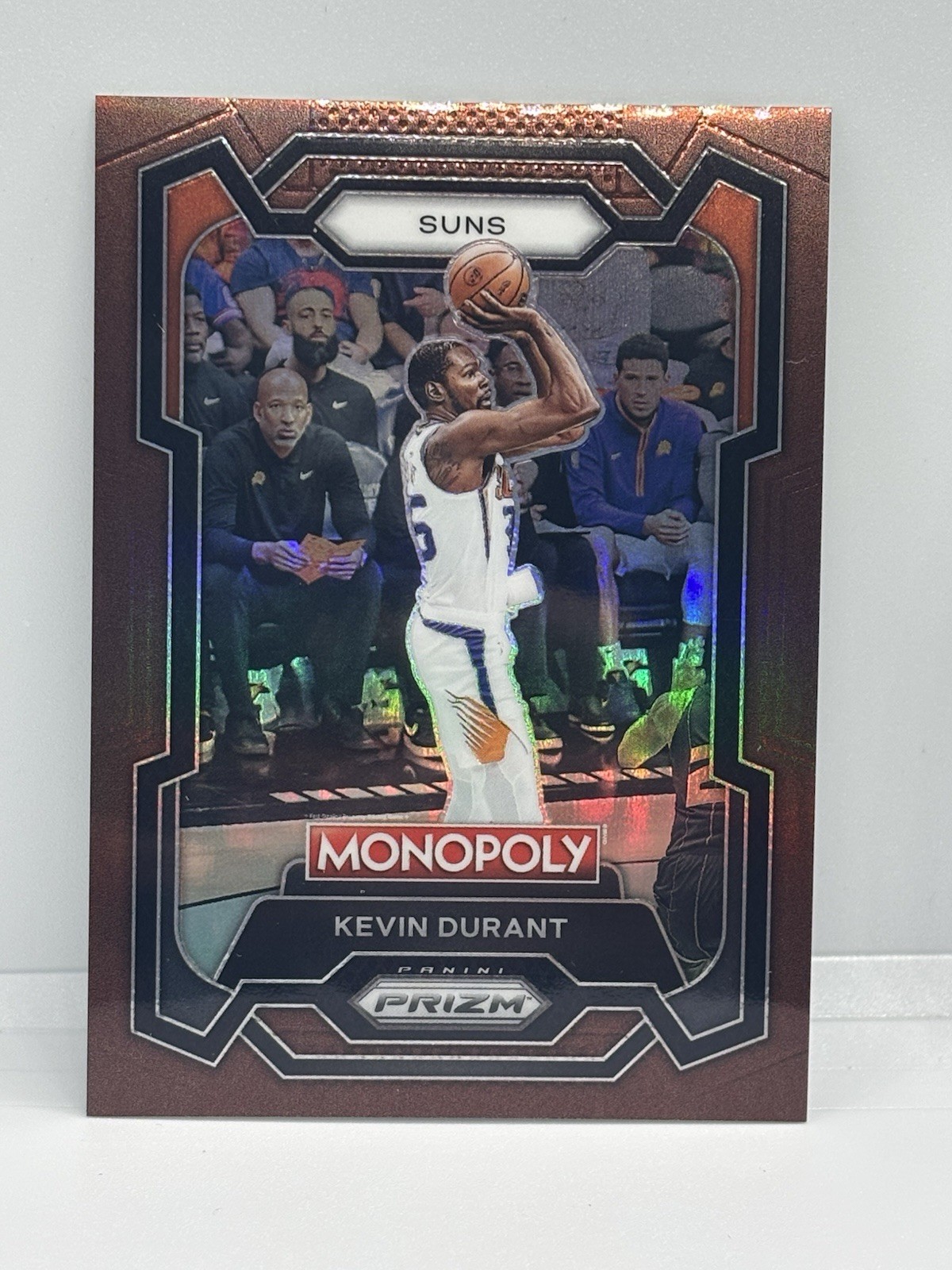 2023-24 Panini Prizm Monopoly Kevin Durant #70 Brown Prizm #/249 Phoenix Suns