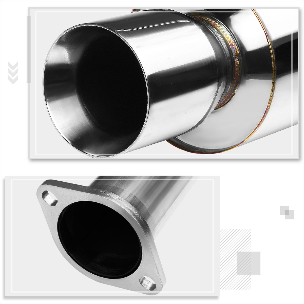 Megan Racing Nissan 240sx 89-94 S13 BLK CatBack Exhaust MR-CBS-NS13T2B