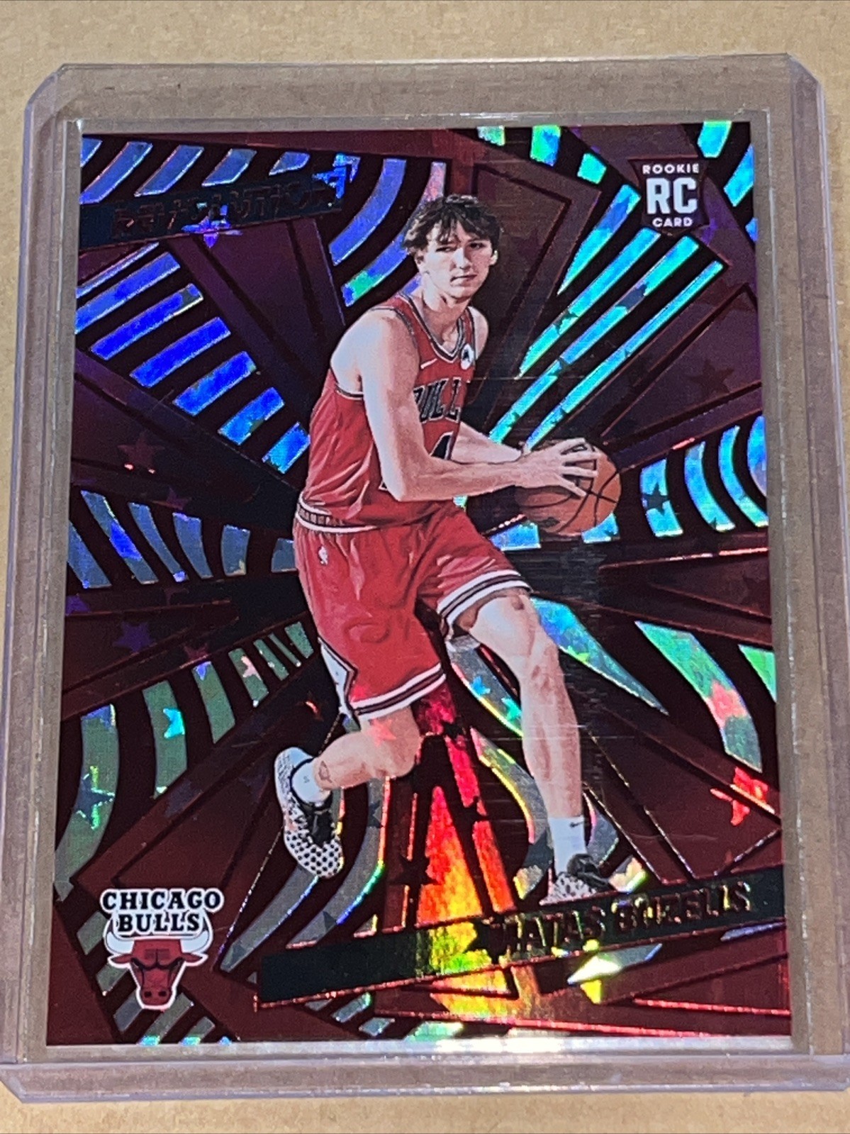 2024-25 NBA Panini Revolution #129 Matas Buzelis Red Astro /299 RC Chicago Bulls
