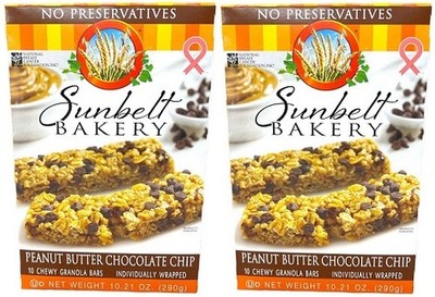 Sunbelt Bakery Chewy Granola Bars Peanut Butter Chocolate Chip 2 Pack