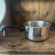 De Colección Farberware Cacerola 2 Qt Acero Inoxidable Aluminio Revestida Olla EE. UU. Retro