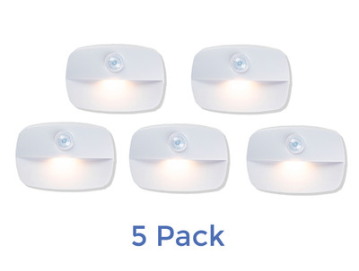 Battery-Powered LED Closet Light - Motion Sensor Night Lamp (5 Pack)