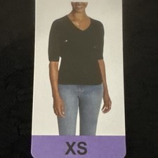 NWT ELLA MOSS Women's Elbow Sleeve Sweater XS-Black,Medium-Cream,Large-Cream/Blu