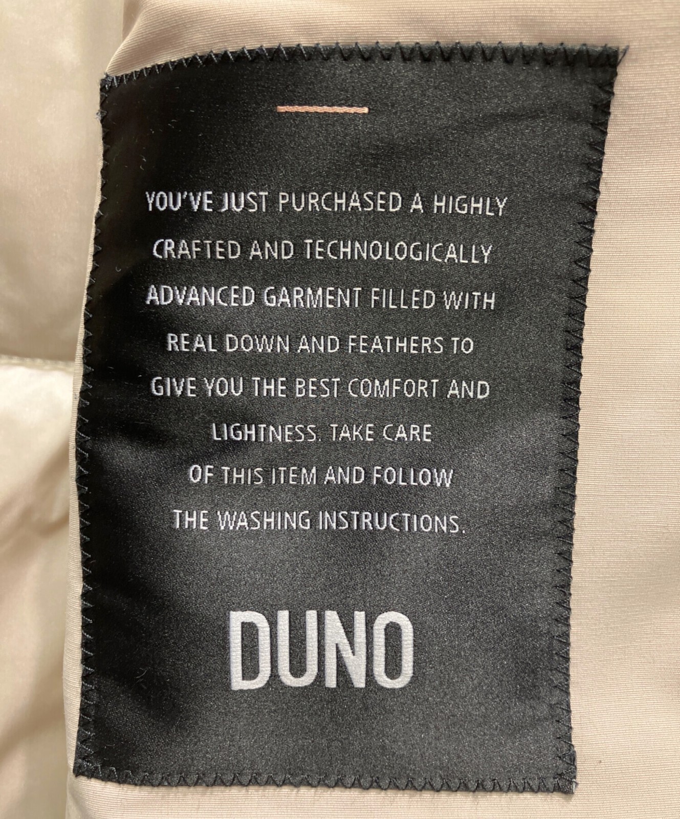 DUNO Down jacket Size: 46 Beige Men - image 5