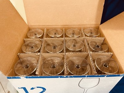 NEW in Box - (12) Libbey Brand - all purpose wine clear glasses - 11 oz