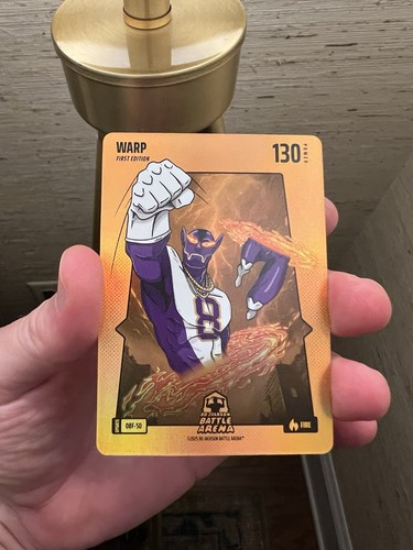 2025 Bo Jackson Battle Arena Warp 1st Ed Orange Battle Foil #OBF-50 SP- Lamar