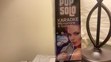 Tzumi Pop Solo Wireless Bluetooth Karaoke Microphone Speaker with Phone Holder