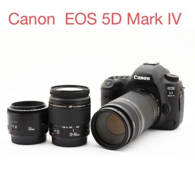 Canon EOS 5D Mark IV Kamera mit Standard Tele und Prime Objektiv Set