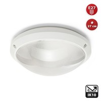 Lampe Leuchte Deckenleuchte Wannenleuchte Rund E27 FüR Montage IK10 ø27Cm IP54