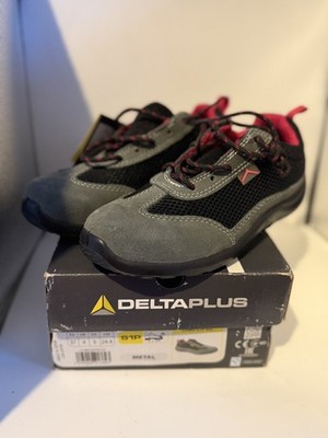 Delta Plus Como S1P Damen Wildleder Stahlkappe Sicherheit Turnschuhe Schuhe Größe 4 UK 
