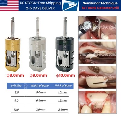 Dental Bon Collector Drill SLT Semilunar Technique Bone Harvest GBR Drill USA