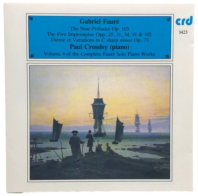 Gabriel Faure - Complete Solo Piano Works Vol 4 CD 1987 Classical CRD Disc NM