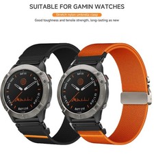 For Garmin Fenix 8 Solar Epix 7 7X 6 6X Pro 5 5X Quickfit Nylon Watch Band Strap