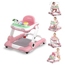 Baby Walker with Wheels, 5 in 1 Walker for Baby Boy Girl 6-12 Months with Bou...