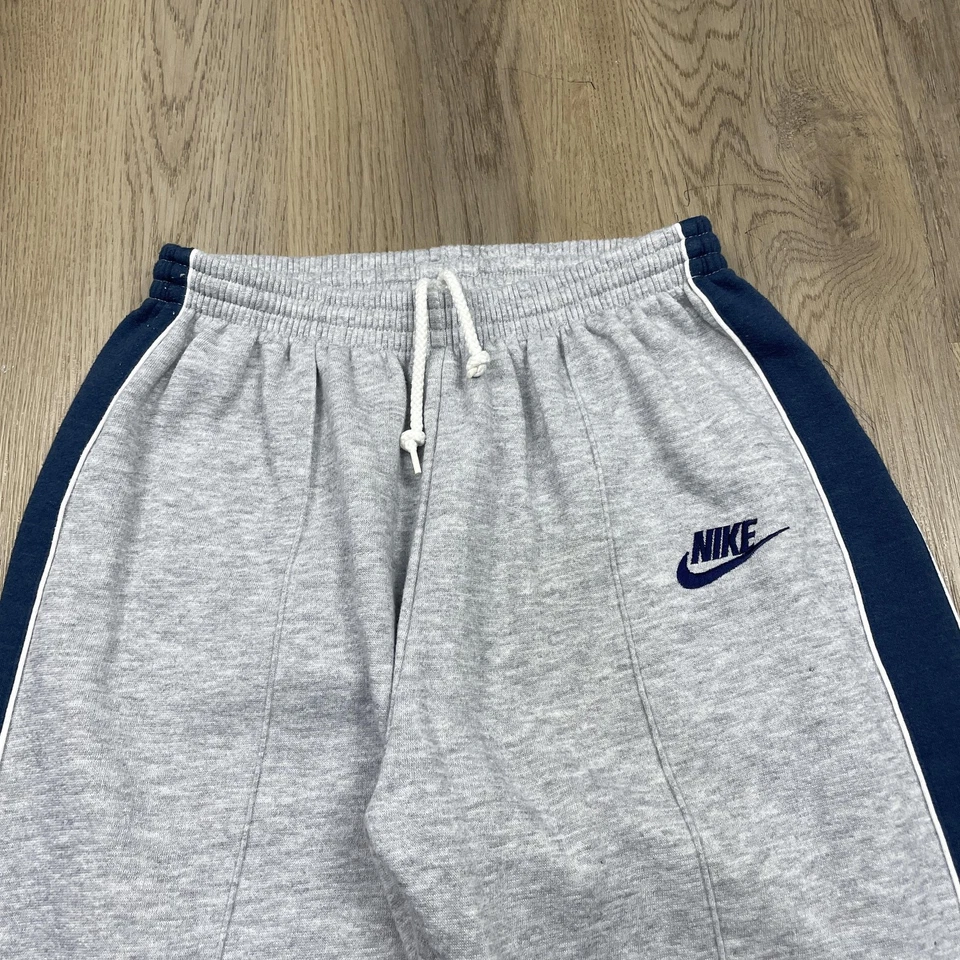 Nike Pants Mens Large Track 80s Joggers Athletic Gray Blue Swoosh Vintage - Image 2 of 4