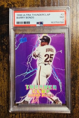 1996 Fleer Ultra - Thunderclap Barry Bonds PSA 7 LOW POP