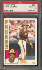 1984 Topps #251 Tony Gwynn HOF GEM-MT PSA 10 San Diego Padres TOUGH! 7643