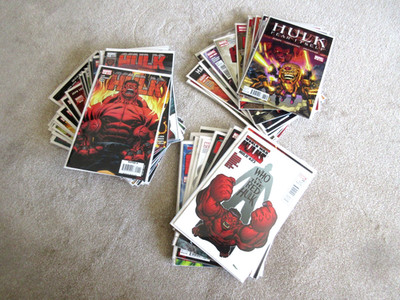 'Red' Hulk Comics Vol 2 x 64 Full set 1-57 + 30.1 + 6 variant issues Marvel 2008
