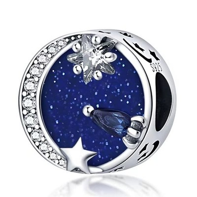 925 Sterling Silver Charm fits Bracelets Necklace，Pendants DIY Jewelry Gift - 06