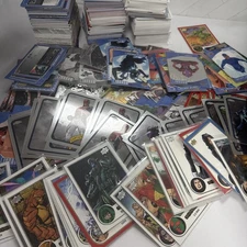 1000+ Card Cards Lot Bulk CCG Trading Card Game Marvel DC Superheroes Topps MISC
