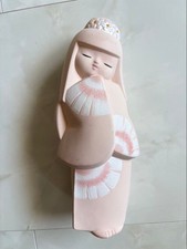 Japanese Kokeshi Made by Fumio Matsuo Hakata doll flower hairpin creative kokesh
