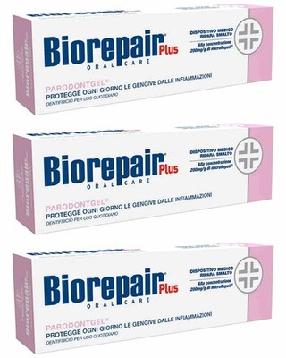Biorepair Parodontgel  Daily Toothpaste - 2.54 Fluid 75.00 ml (Pack of 3)