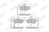 Jurid 572545J Bremsbelagsatz, Scheibenbremse For Suzuki