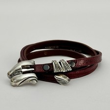 RARE Kieselstein Cord Sterling Pecos Conchas Ranger Set Red Lizard 1982 199