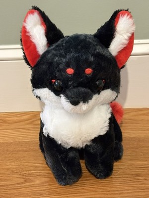 Amuse Nine-tailed Fox Fluttery Tail Plushy - tail moves when squeeze paw NEW