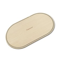 Large Moses Basket Wood Bottom 31.5 x 19.69 inches,Oval Natural Wood Base Sha...