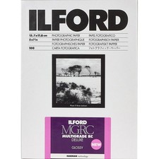 Ilford Multigrade V RC Deluxe Glossy Surface Black  White Photo Paper, 190gsm,