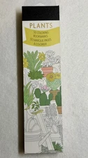 50 Plant & Succulent Coloring Book Bookmarks Glossy Cardstock Adult Teens & Kids
