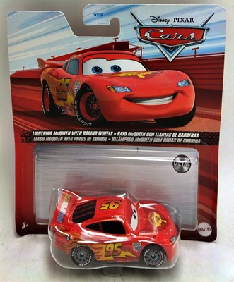 Mattel Disney Pixar Cars Lightning McQueen with Racing Wheels Rennauto  Neu OVP#