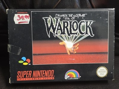 Beware The Ultimate Evil Of WARLOCK SNES Super Nintendo OVP CIB PAL